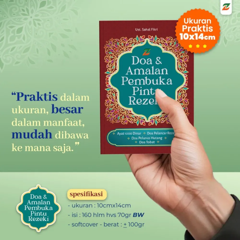Buku Saku Doa & Amalan Harian Pembuka Pintu Rezeki | Ziyad Books